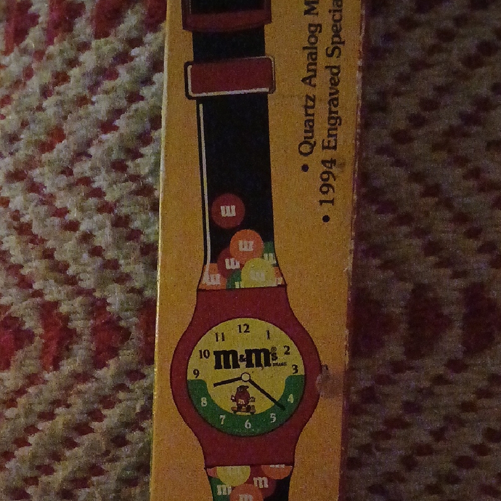 M&M's Quartz Analog Watch - Red and Yellow